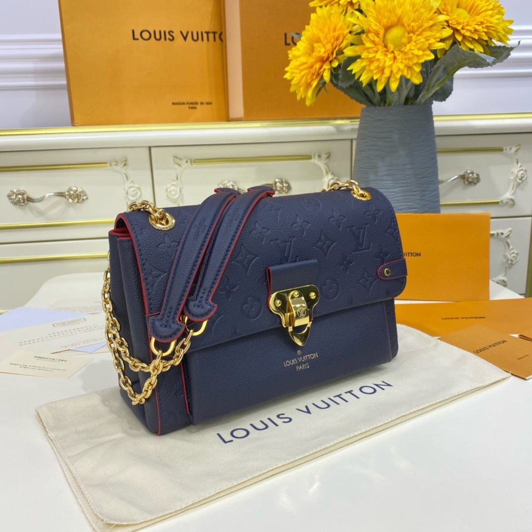 Bagsaaa L0vis Vvtt0n Vavin bag PM Monogram Empreinte Dark Blue - 25 x 17 x 9.5 cm