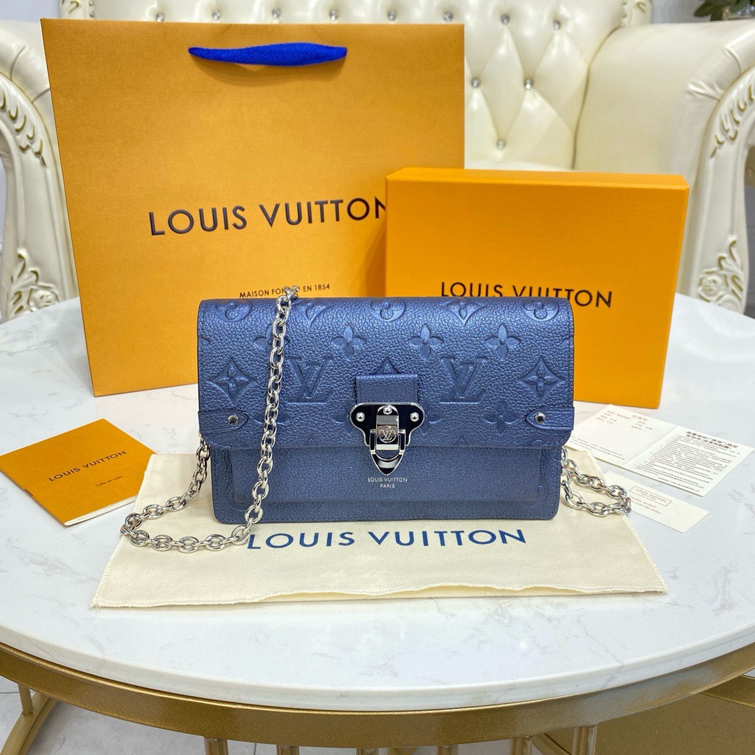 Bagsaaa L0vis Vvtt0n Vavin WOC Bag Monogram Empreinte Blue 21cm