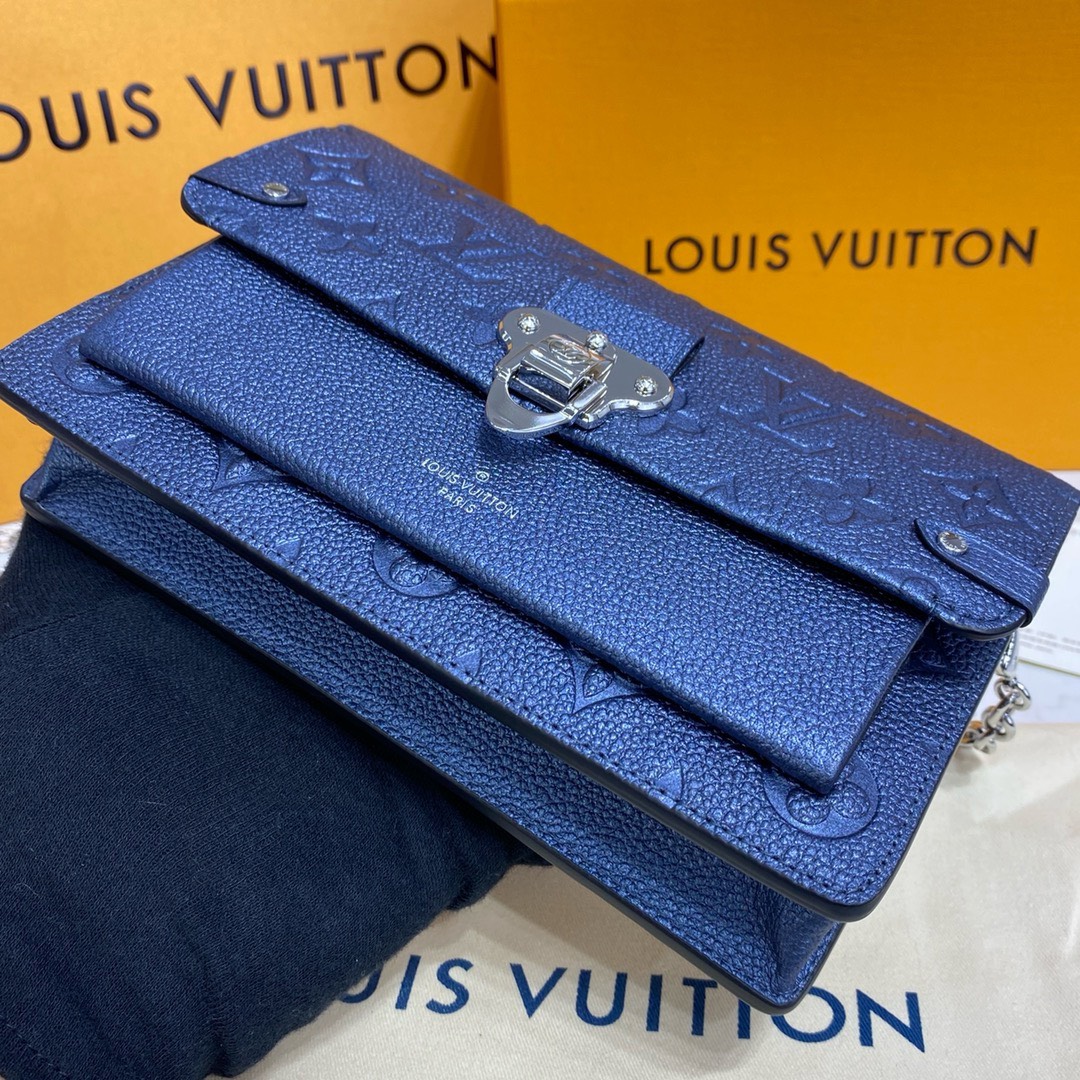 Bagsaaa L0vis Vvtt0n Vavin WOC Bag Monogram Empreinte Blue 21cm