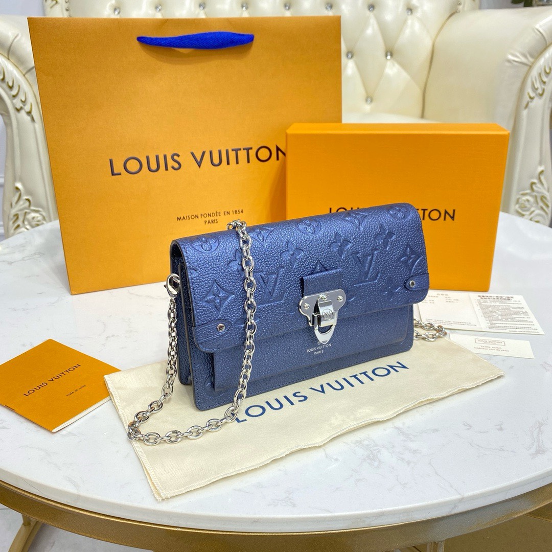 Bagsaaa L0vis Vvtt0n Vavin WOC Bag Monogram Empreinte Blue 21cm