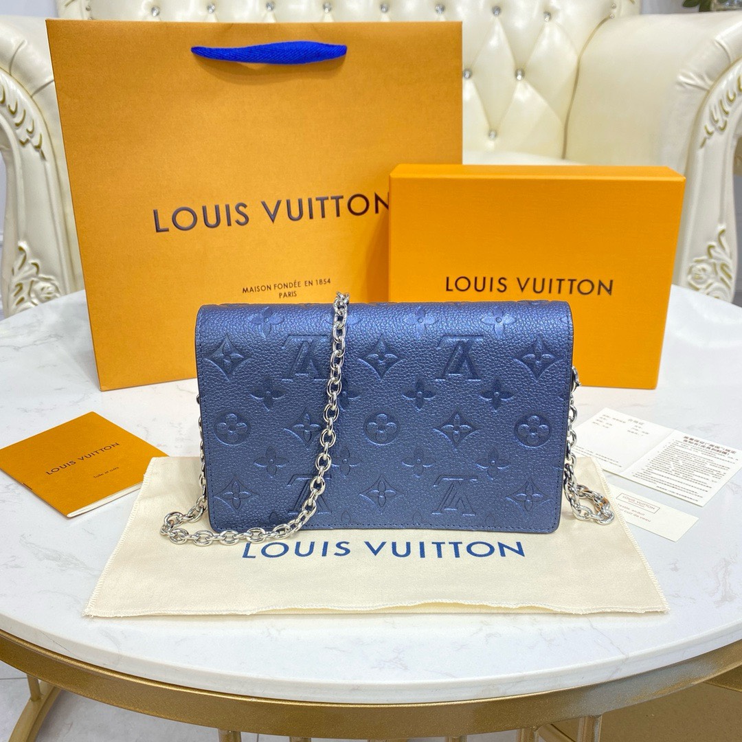 Bagsaaa L0vis Vvtt0n Vavin WOC Bag Monogram Empreinte Blue 21cm