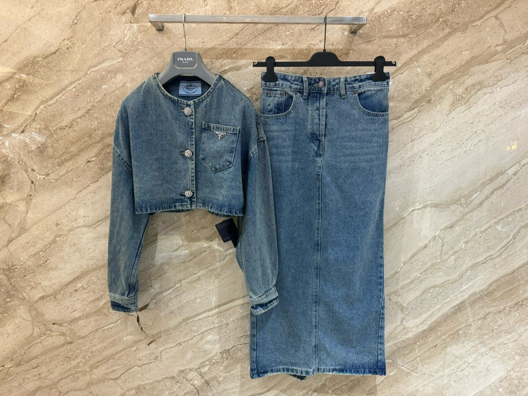 Bagsaaa Pra*a Denim Set 