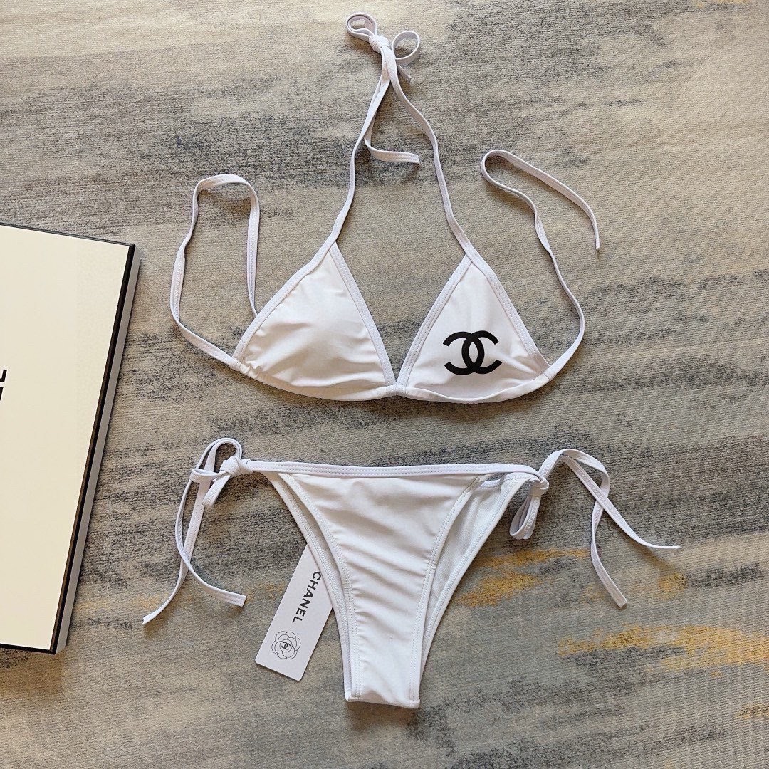 Bagsaaa Ch**el Bikini White CC logo