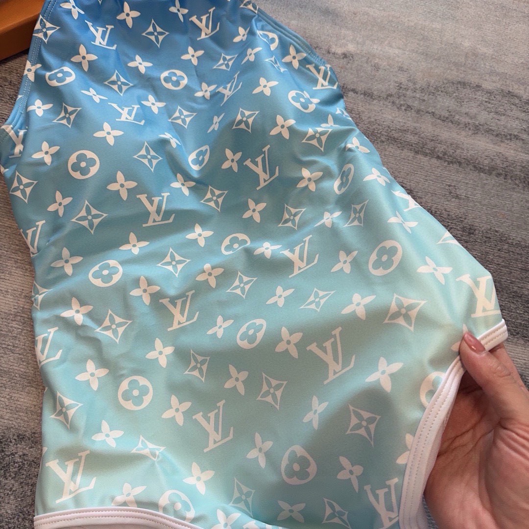 Bagsaaa L0vis Vvtt0n Swimsuit One Piece Ombre Blue