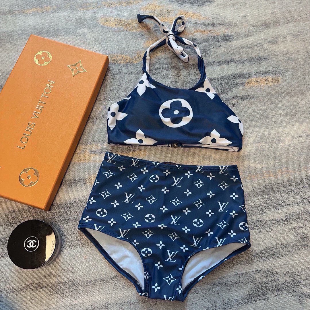 Bagsaaa L0vis Vvtt0n Bikini Monogram Blue