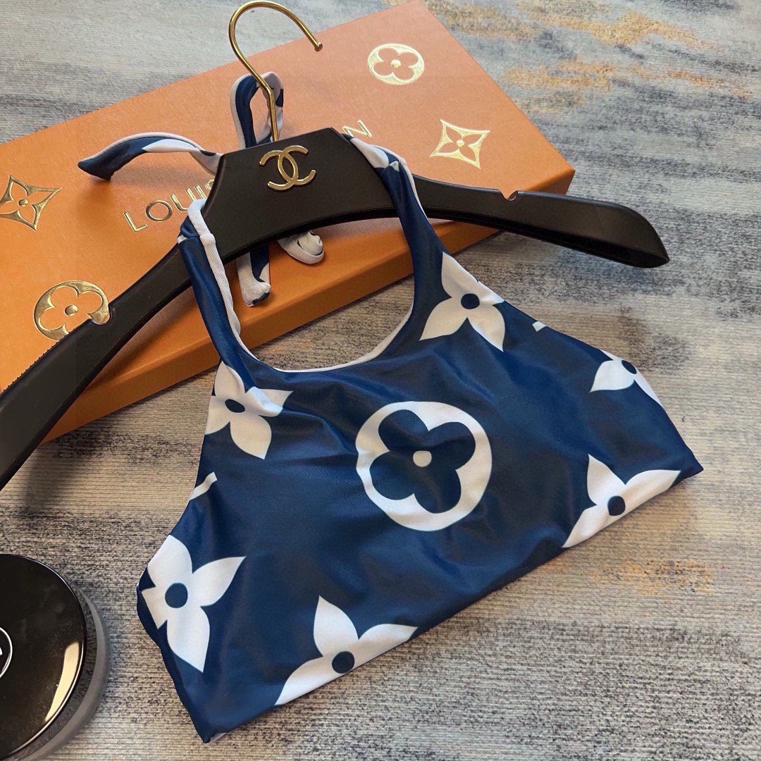 Bagsaaa L0vis Vvtt0n Bikini Monogram Blue