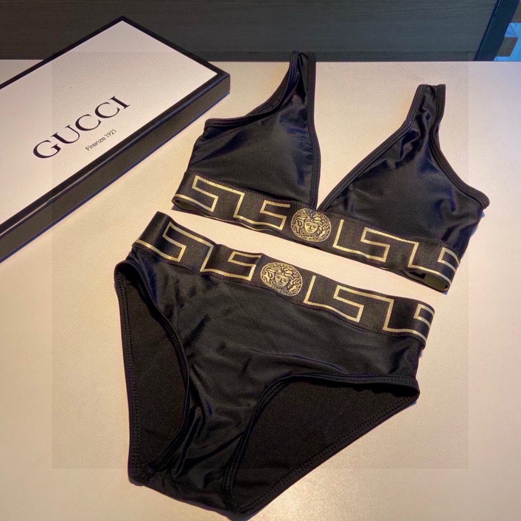 Bagsaaa Versace Black Bikini