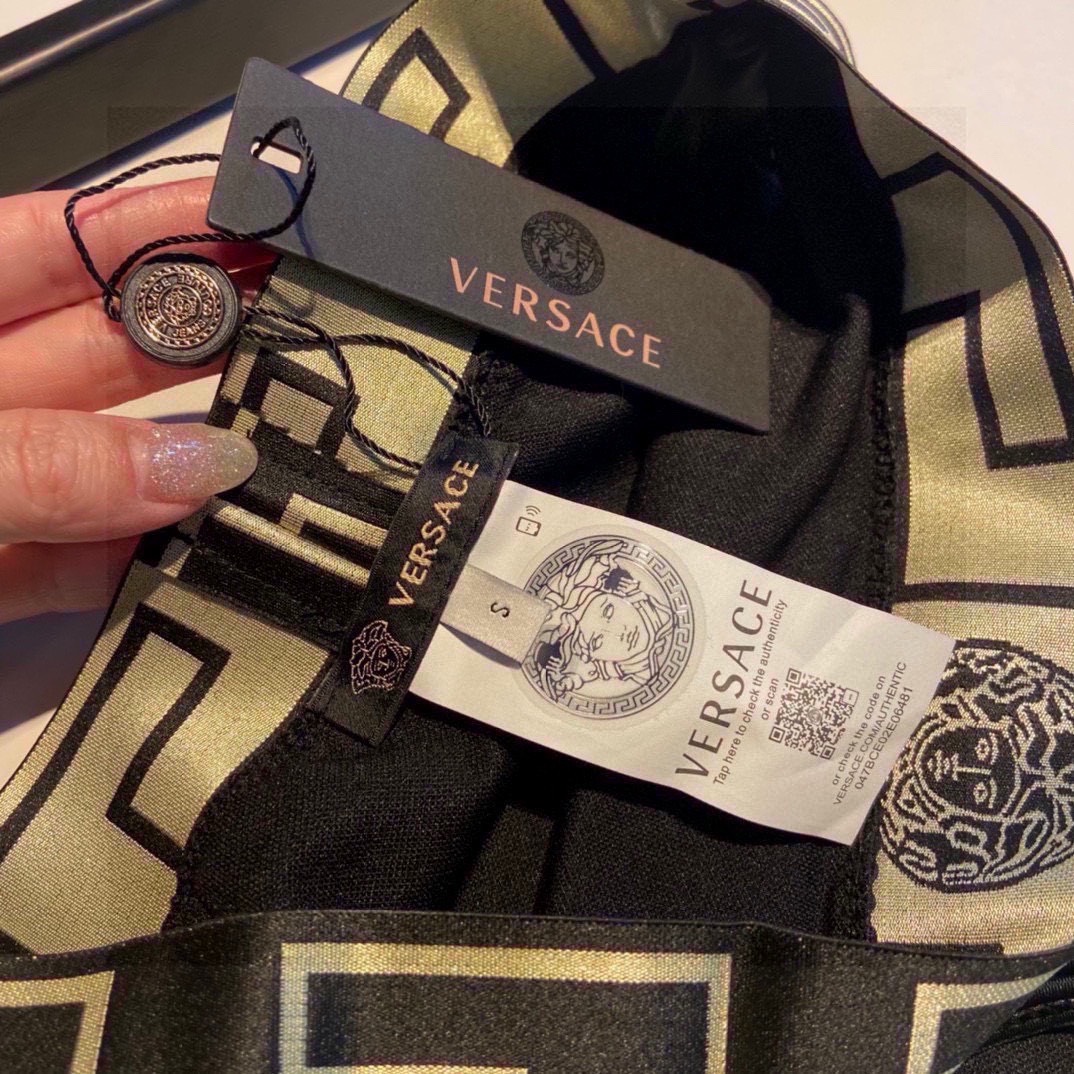Bagsaaa Versace Black Bikini