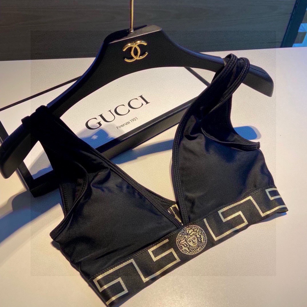 Bagsaaa Versace Black Bikini
