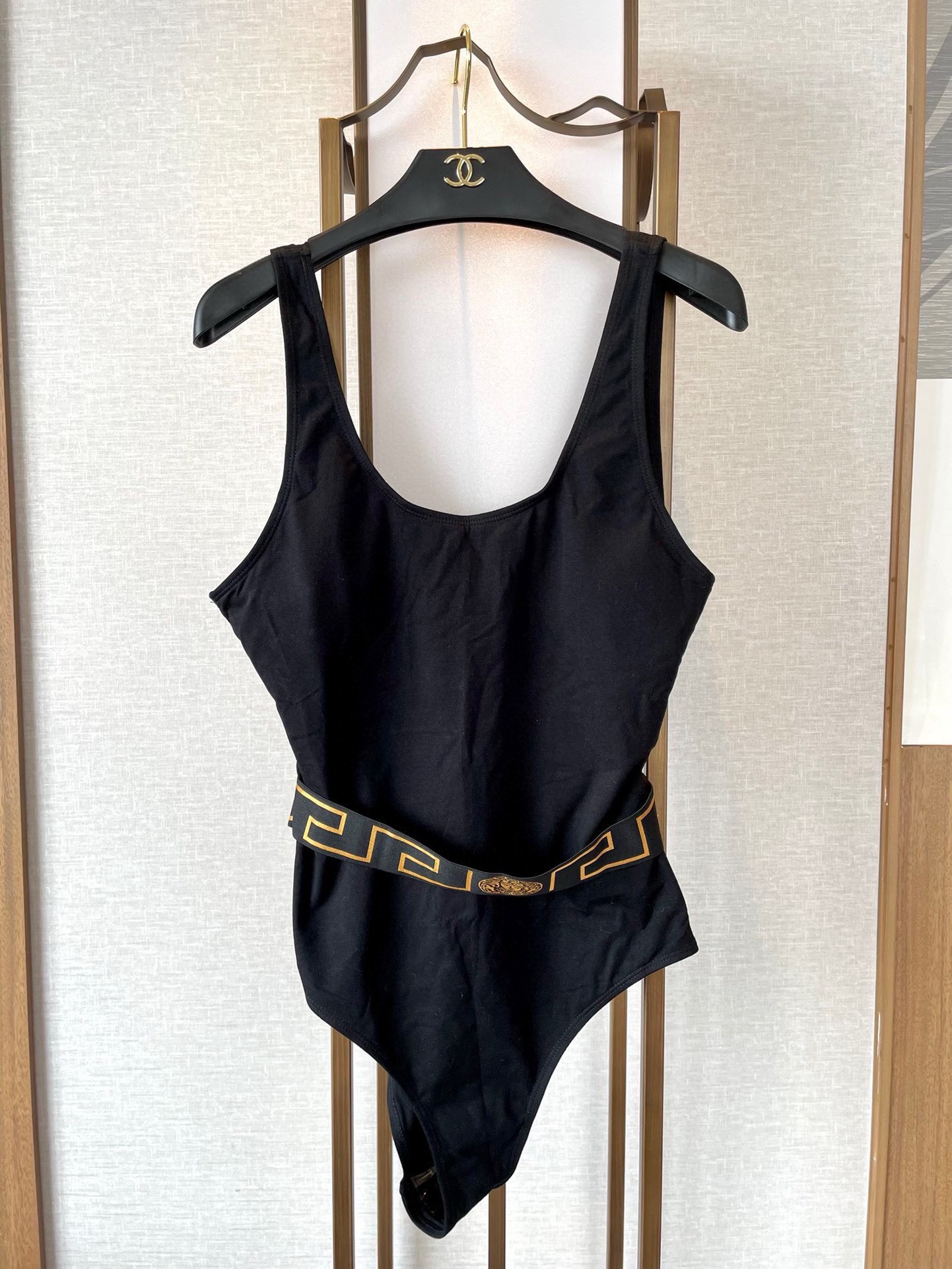 Bagsaaa Versace Swimsuit One Piece Black