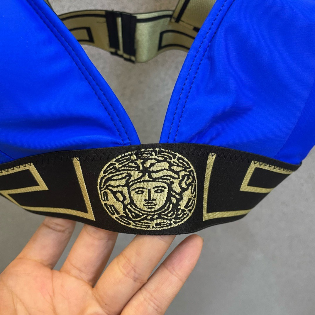 Bagsaaa Versace Blue Bikini
