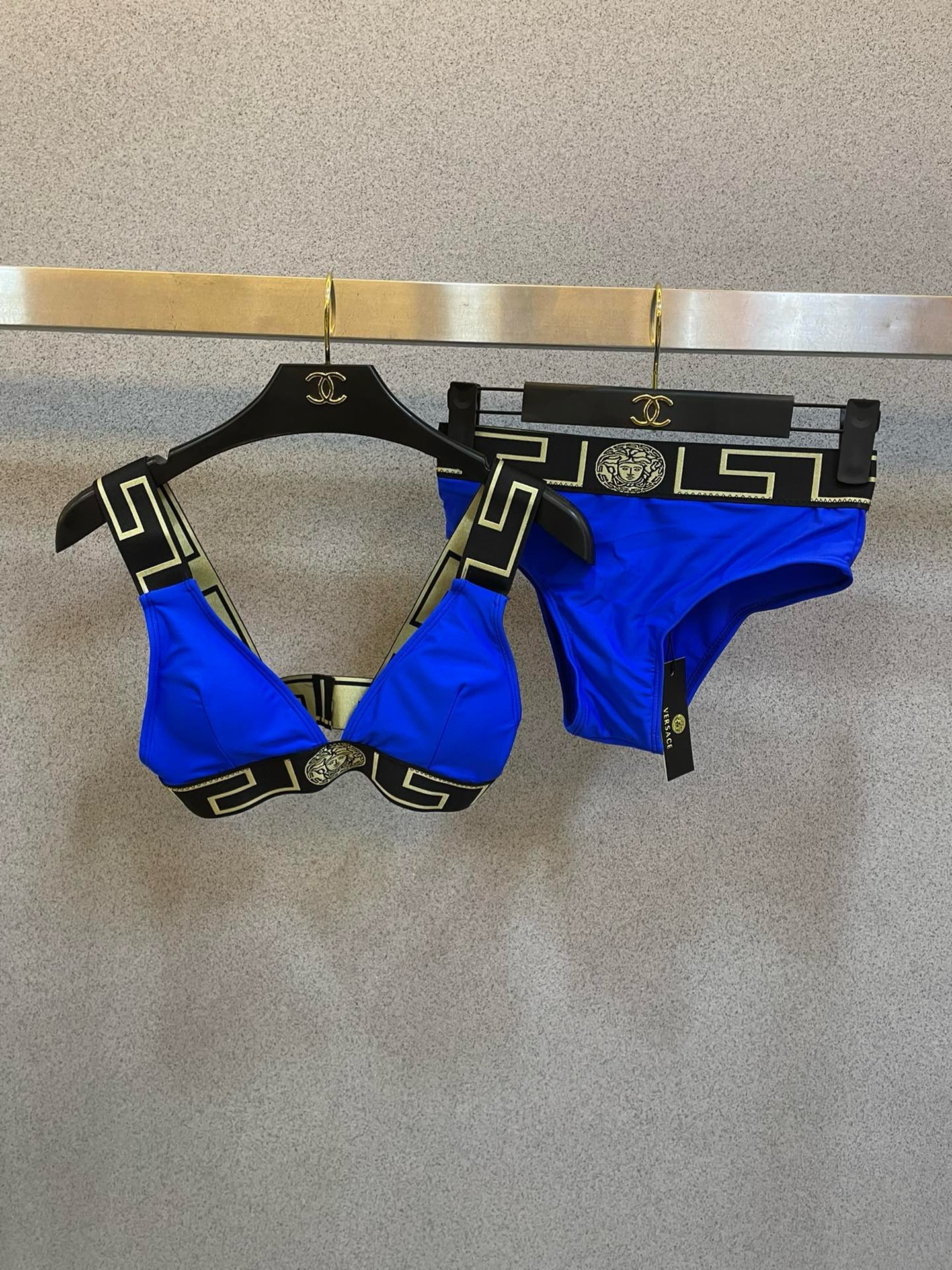 Bagsaaa Versace Blue Bikini