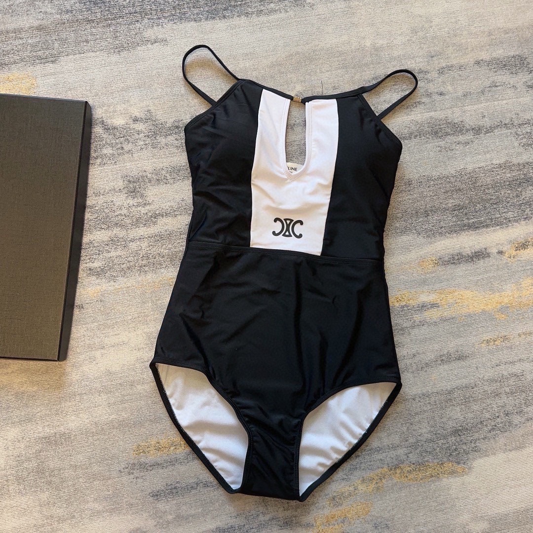 Bagsaaa Ce1i*e Swimsuit One Piece Black