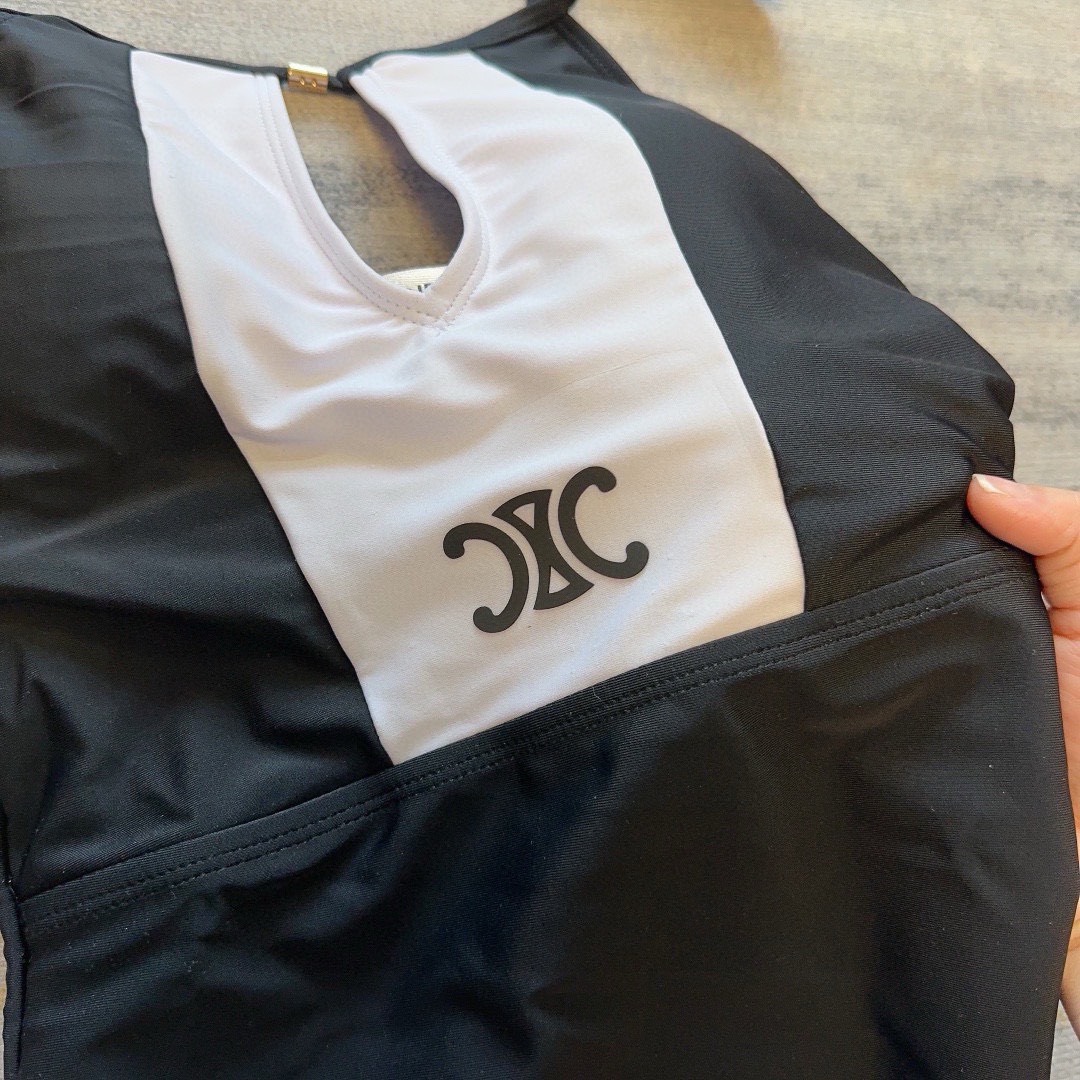 Bagsaaa Ce1i*e Swimsuit One Piece Black