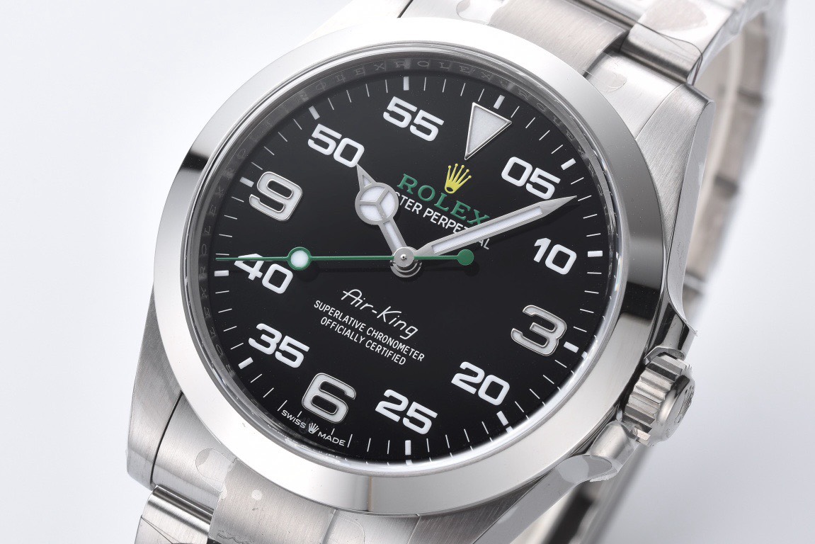 BAGSAAA R01ex AIR-KING 11 40MM SILVER - BLACK DIAL