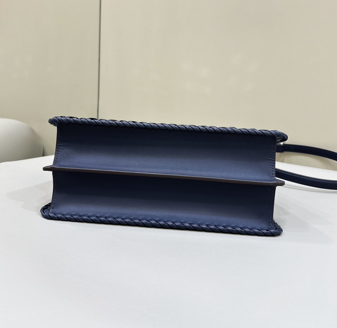 Bagsaaa F**di Peekaboo ISeeU Petite Blue - 33*12*25cm