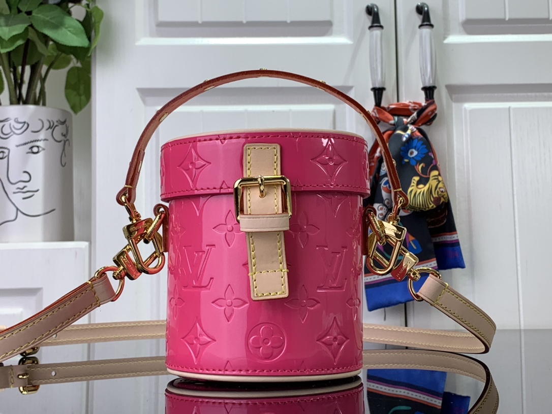 Bagsaaa L0vis Vvtt0n Astor Monogram Vernis Leather Pink - 12*14.2*12cm