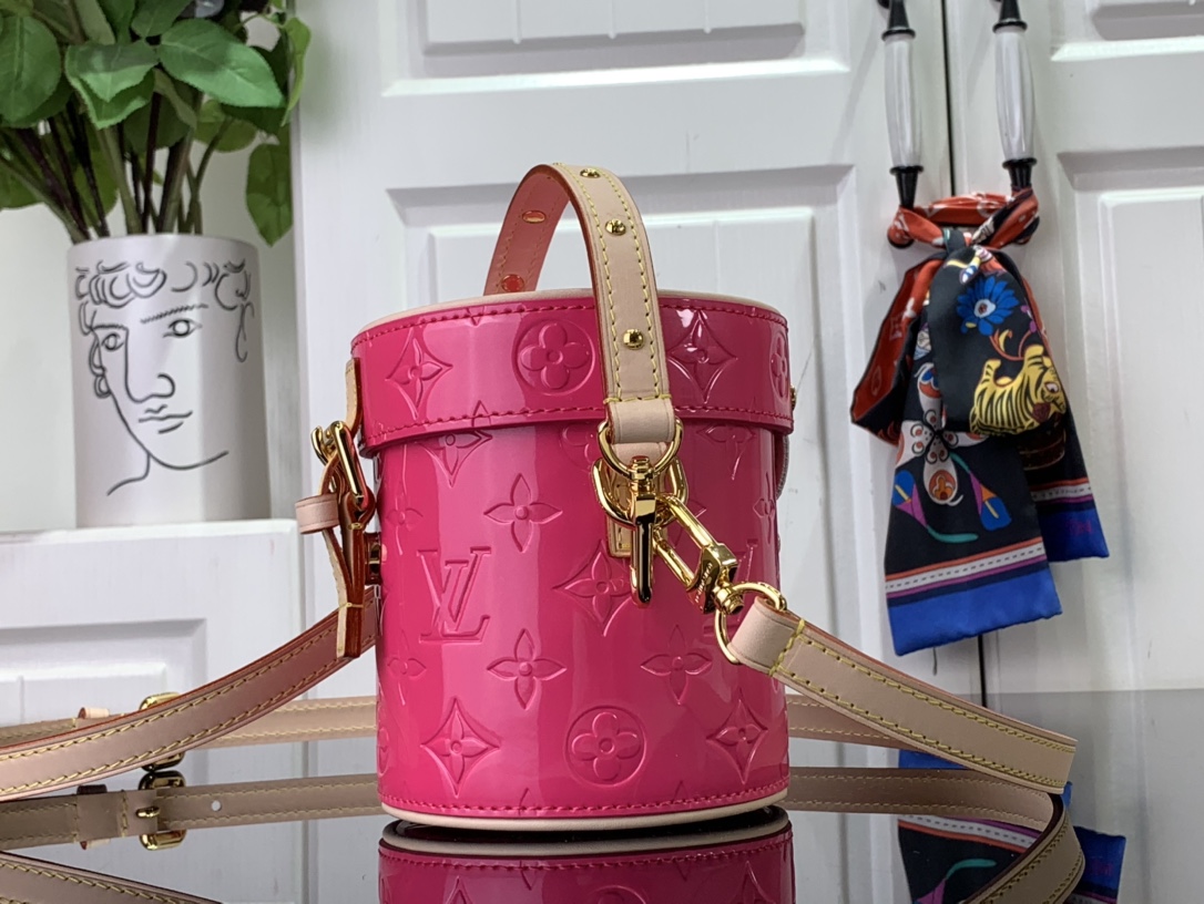 Bagsaaa L0vis Vvtt0n Astor Monogram Vernis Leather Pink - 12*14.2*12cm