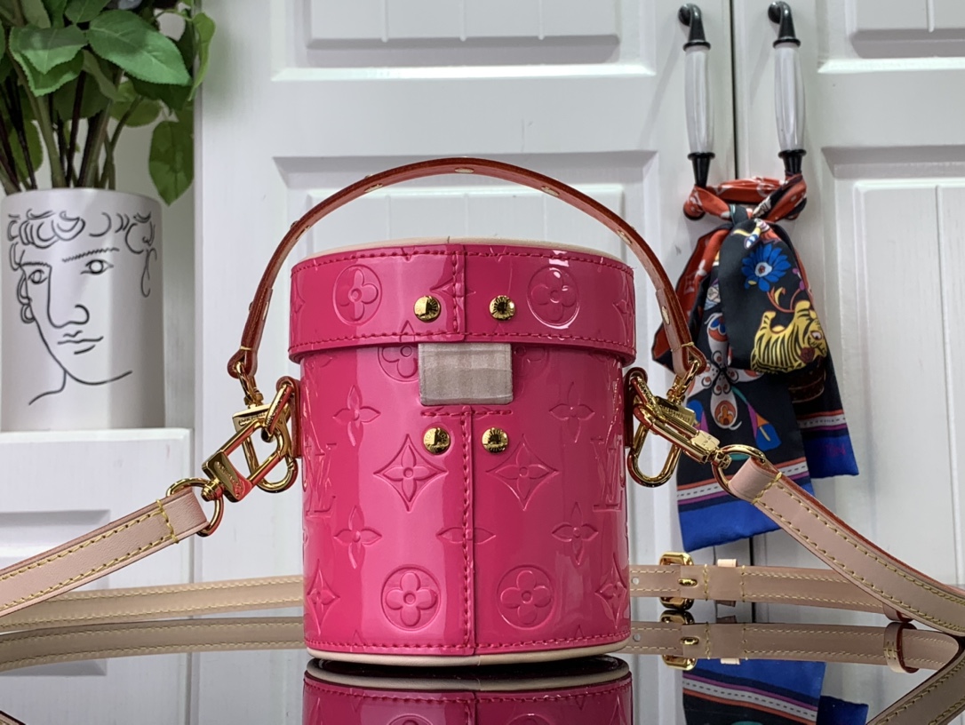 Bagsaaa L0vis Vvtt0n Astor Monogram Vernis Leather Pink - 12*14.2*12cm