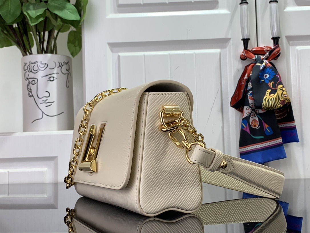 Bagsaaa L0vis Vvtt0n M24550 Twist West Epi Leather White - 23.5*12*7cm