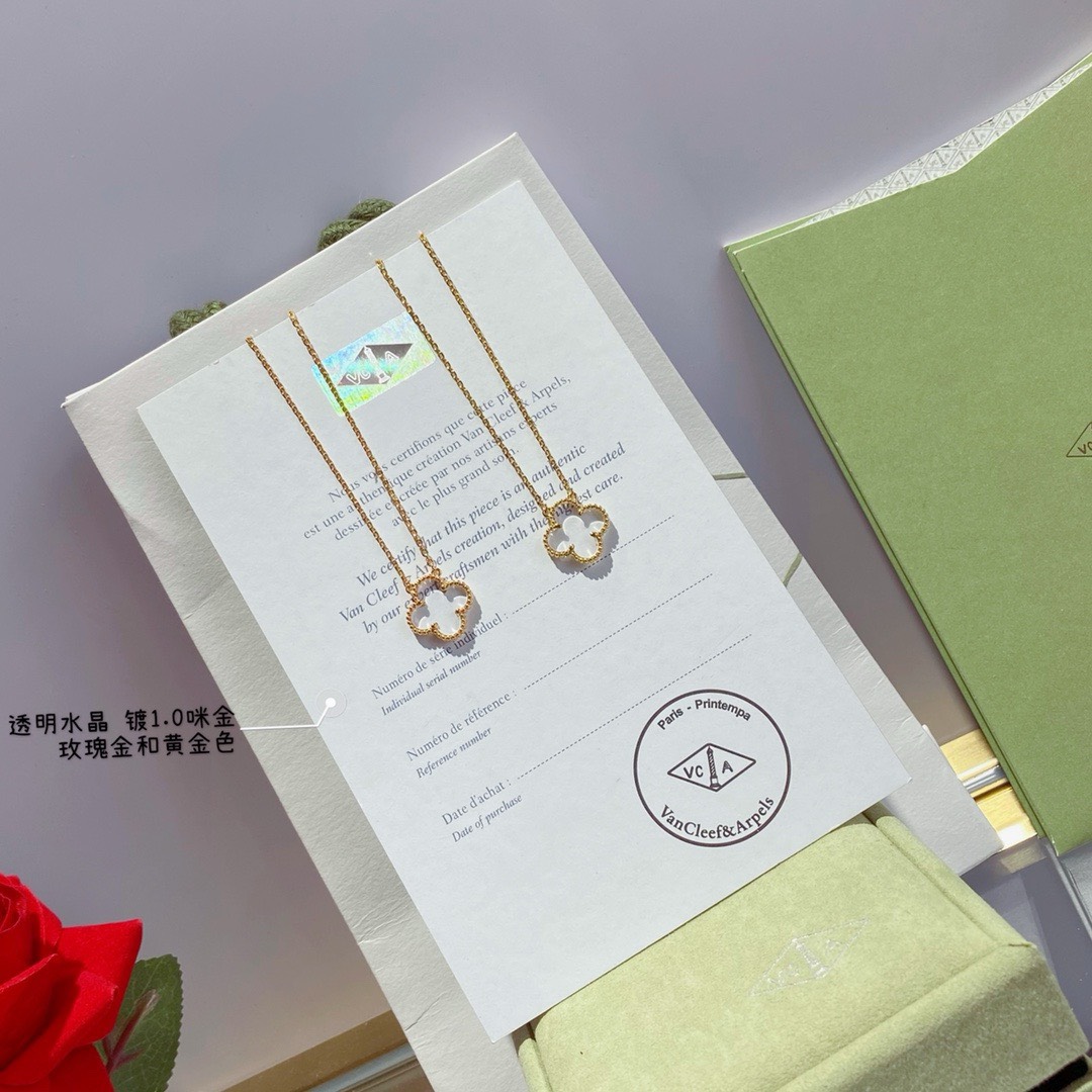 Bagsaaa V*n Cl**f & Arp*1s Alhambra Transparent 1 motif Necklace