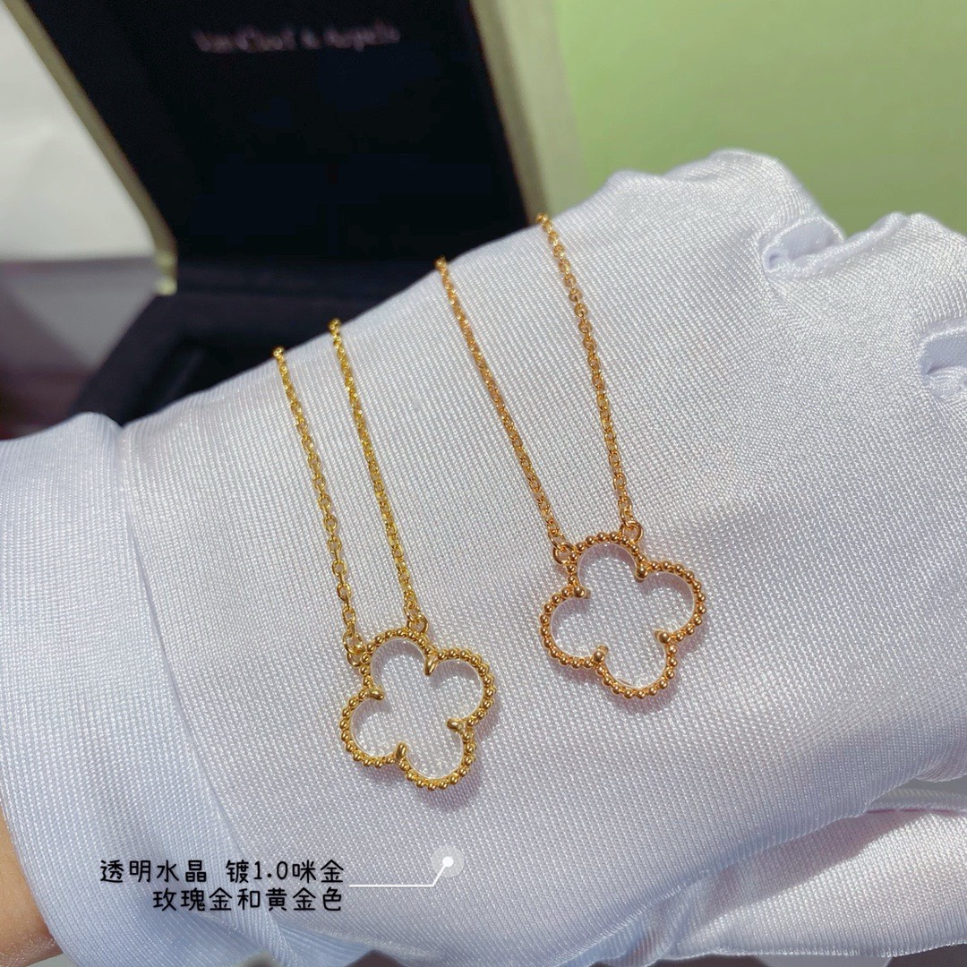 Bagsaaa V*n Cl**f & Arp*1s Alhambra Transparent 1 motif Necklace