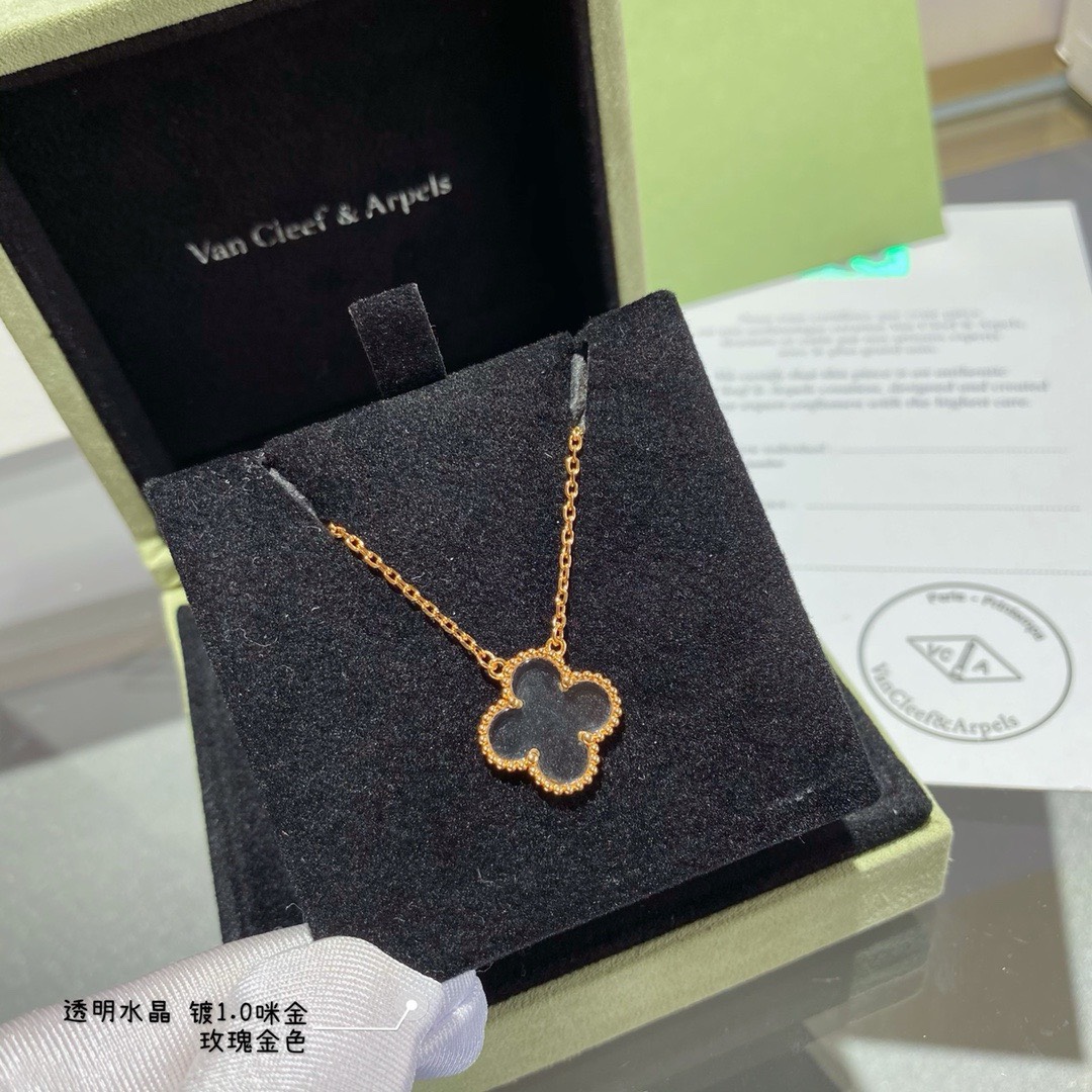 Bagsaaa V*n Cl**f & Arp*1s Alhambra Transparent 1 motif Necklace