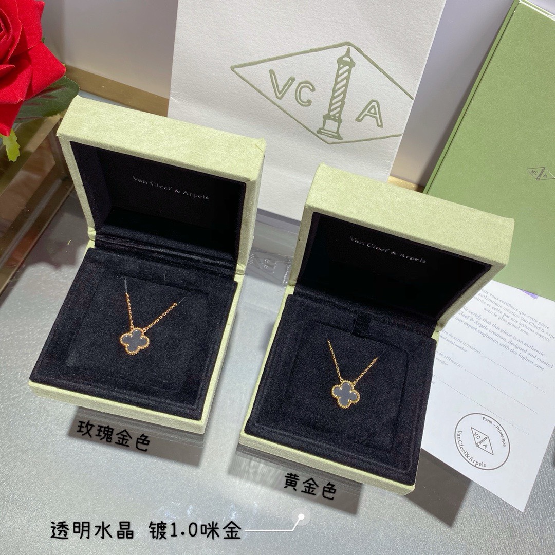 Bagsaaa V*n Cl**f & Arp*1s Alhambra Transparent 1 motif Necklace