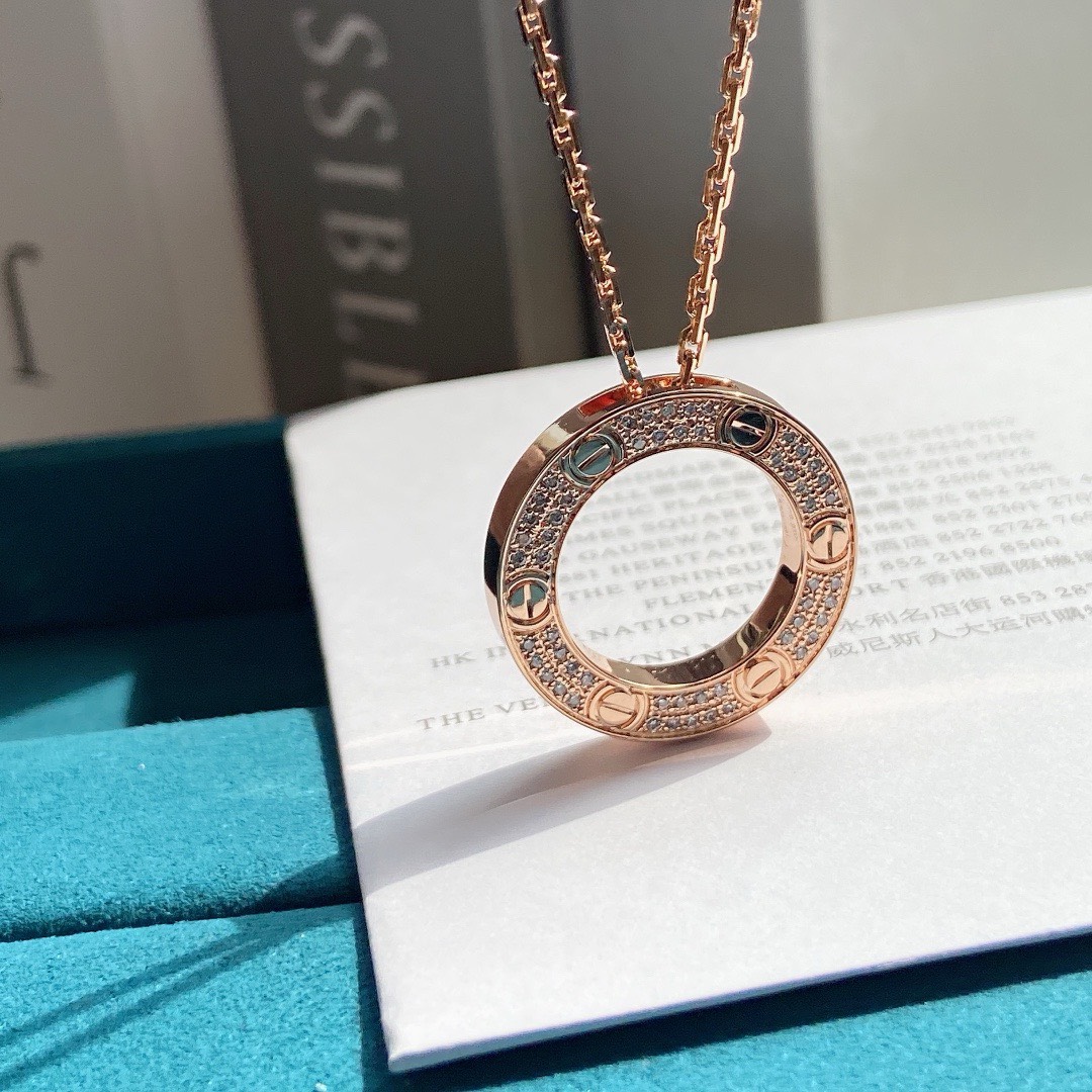 Bagsaaa Cariter Love Necklace With D1am0nd