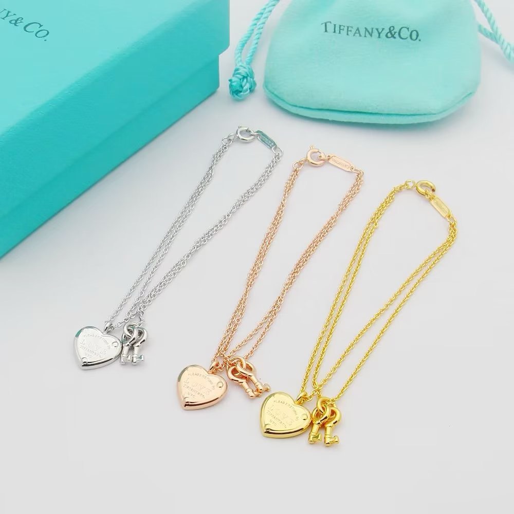 Bagsaaa T*f*ny & Co Heart Lock Bracelet 