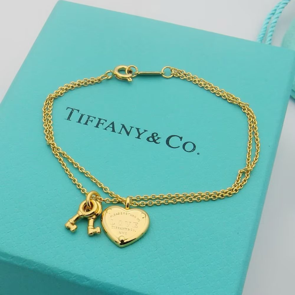 Bagsaaa T*f*ny & Co Heart Lock Bracelet