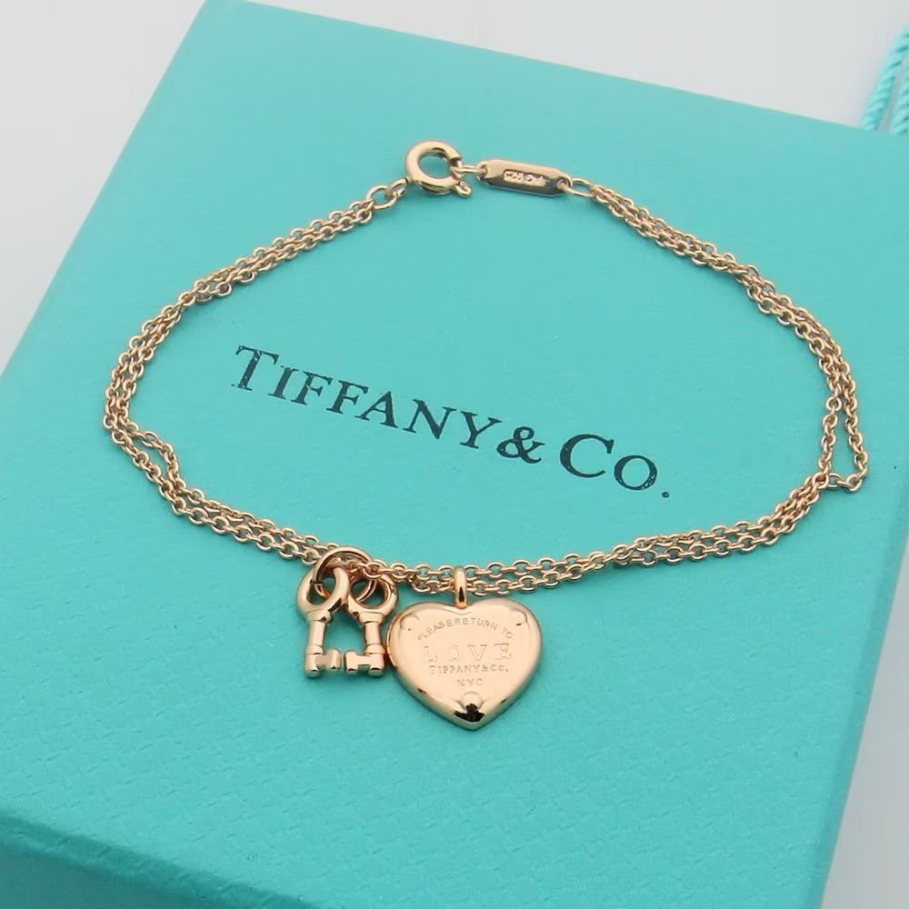 Bagsaaa T*f*ny & Co Heart Lock Bracelet