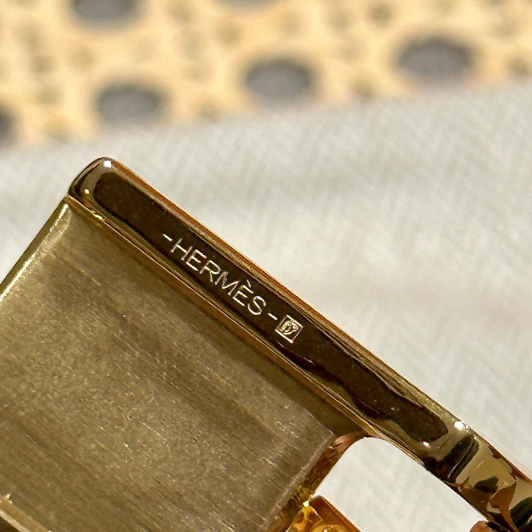 Bagsaaa H**me5 Lock Epsom Leather Belt Brown