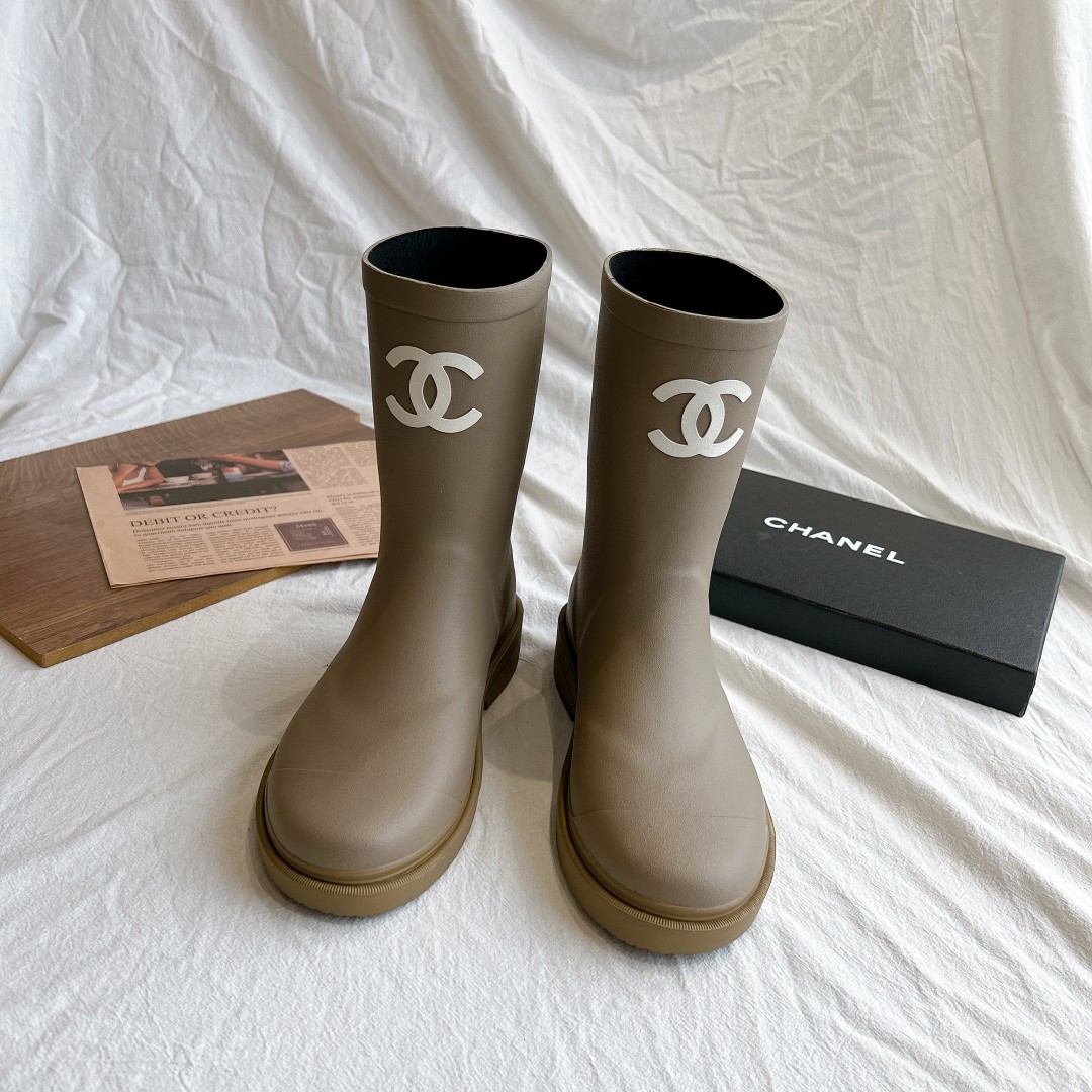 Bagsaaa Ch**el 22A Shorrt Boots Caoutchouc Rubber CC