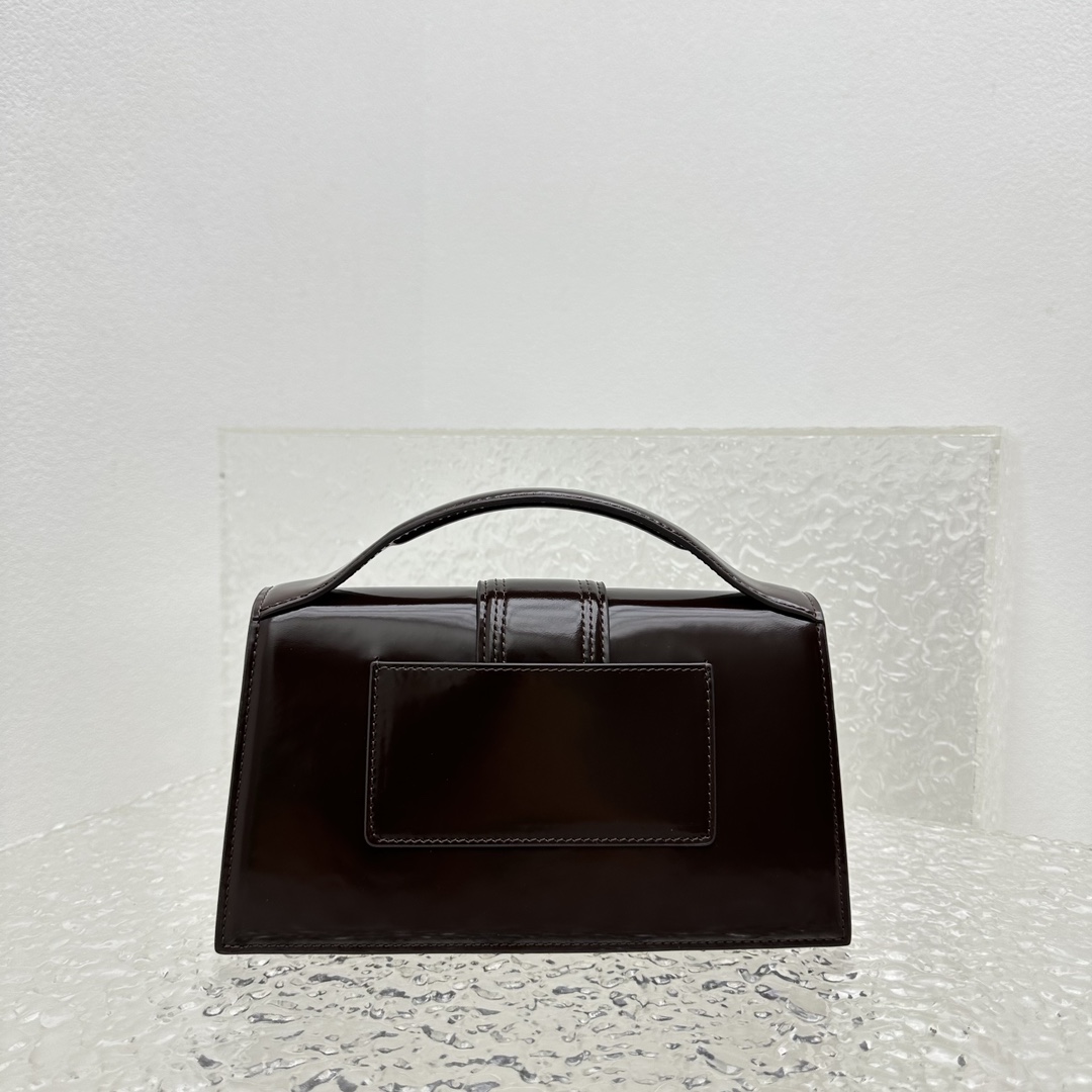 Bagsaaa Jacquemus Bambino Bag Brown Leather - 24*13*7CM