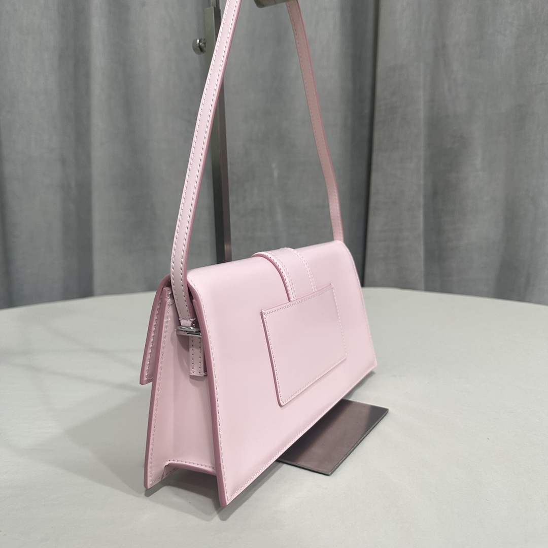 Bagsaaa Jacquemus Le bambino long shoulder bag in light pink - 28x13.5x6cm