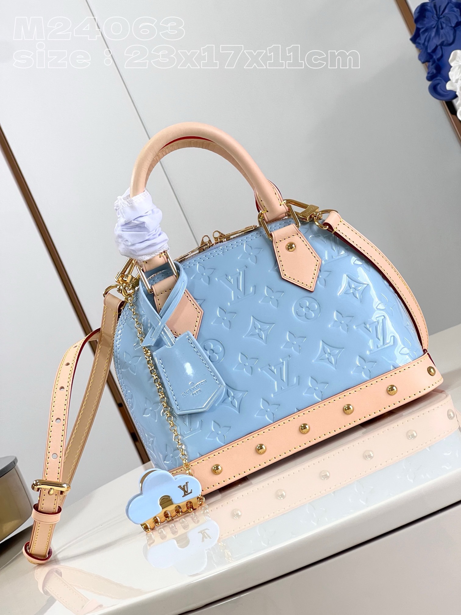 Bagsaaa L0vis Vvtt0n Alma BB Monogram Vernis - 23x17x11cm
