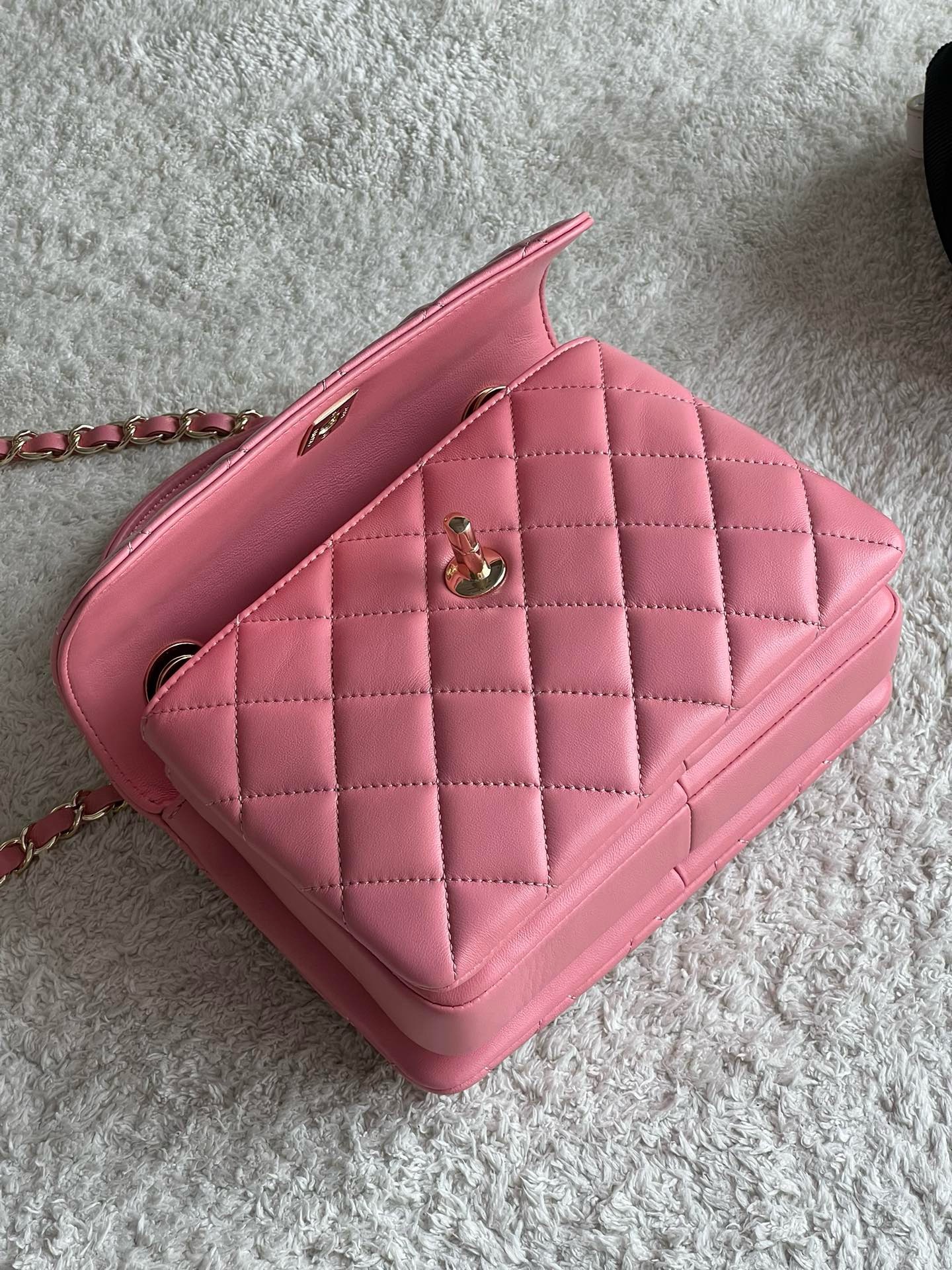 Bagsaaa Ch**el Trendy CC 20cm In Pink