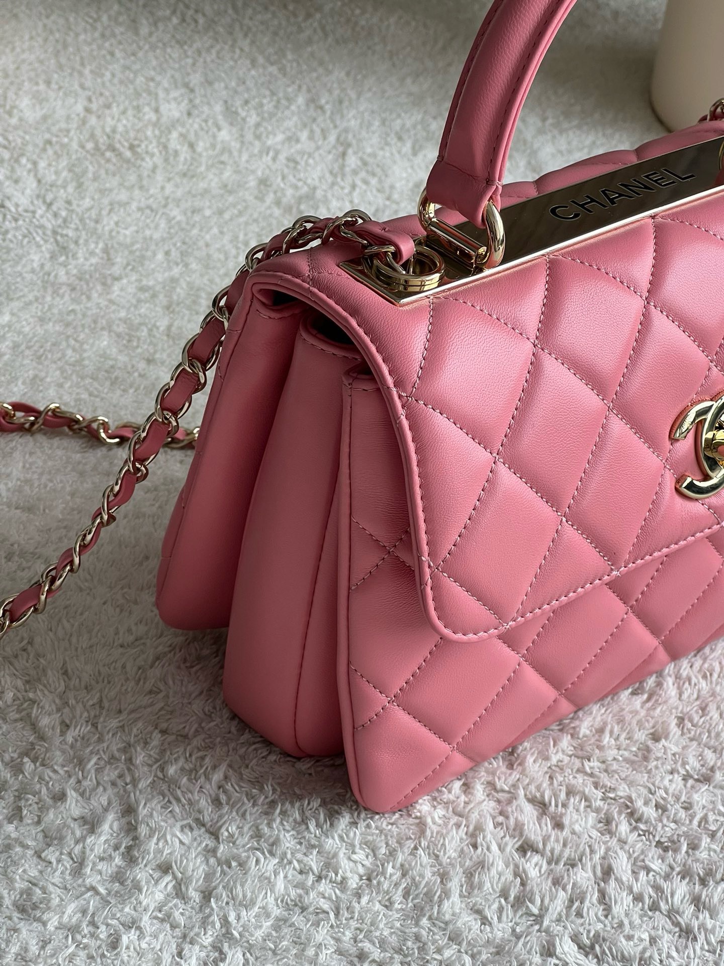 Bagsaaa Ch**el Trendy CC 25cm In Pink