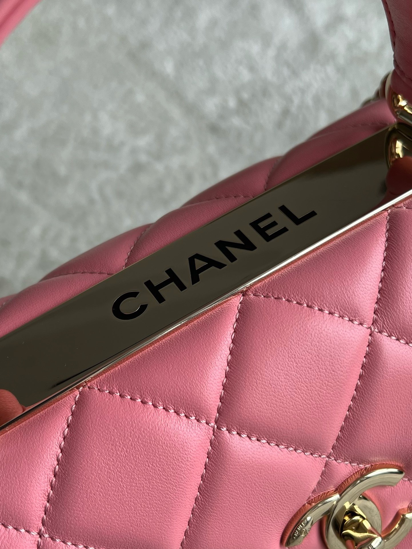 Bagsaaa Ch**el Trendy CC 25cm In Pink