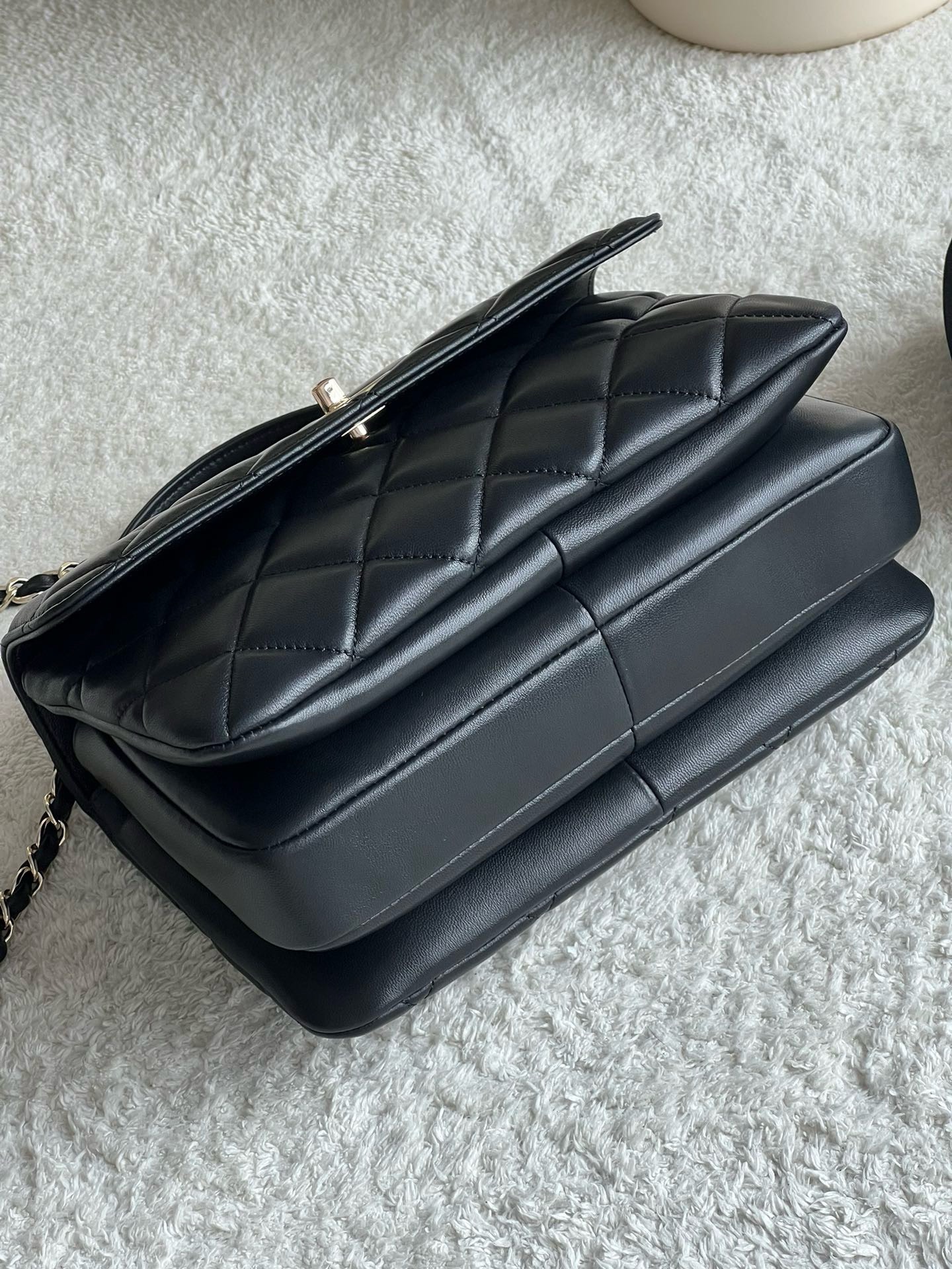 Bagsaaa Ch**el Trendy CC 25cm In Black