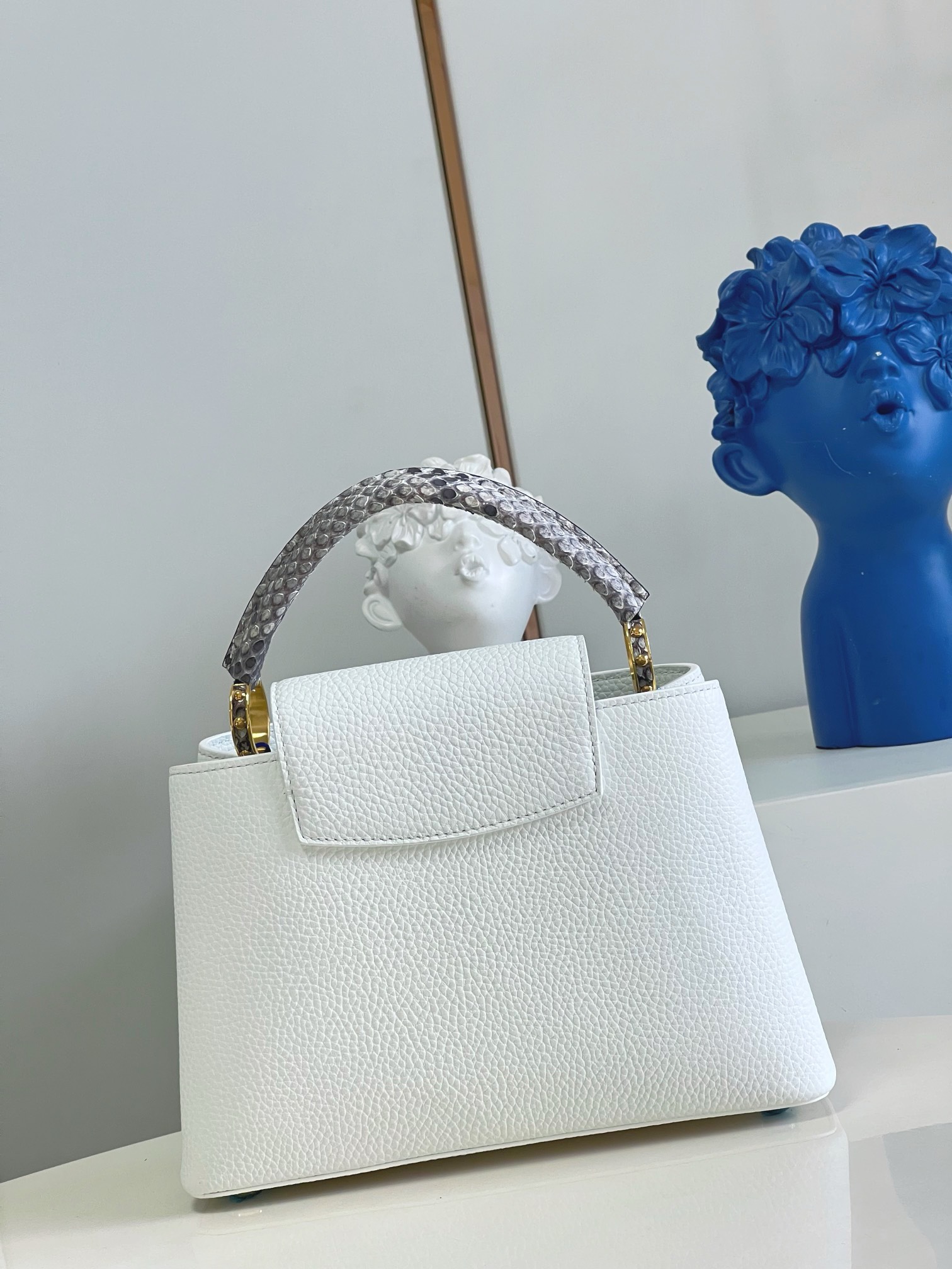 Bagsaaa L0vis Vvtt0n Capucines White - 27cm