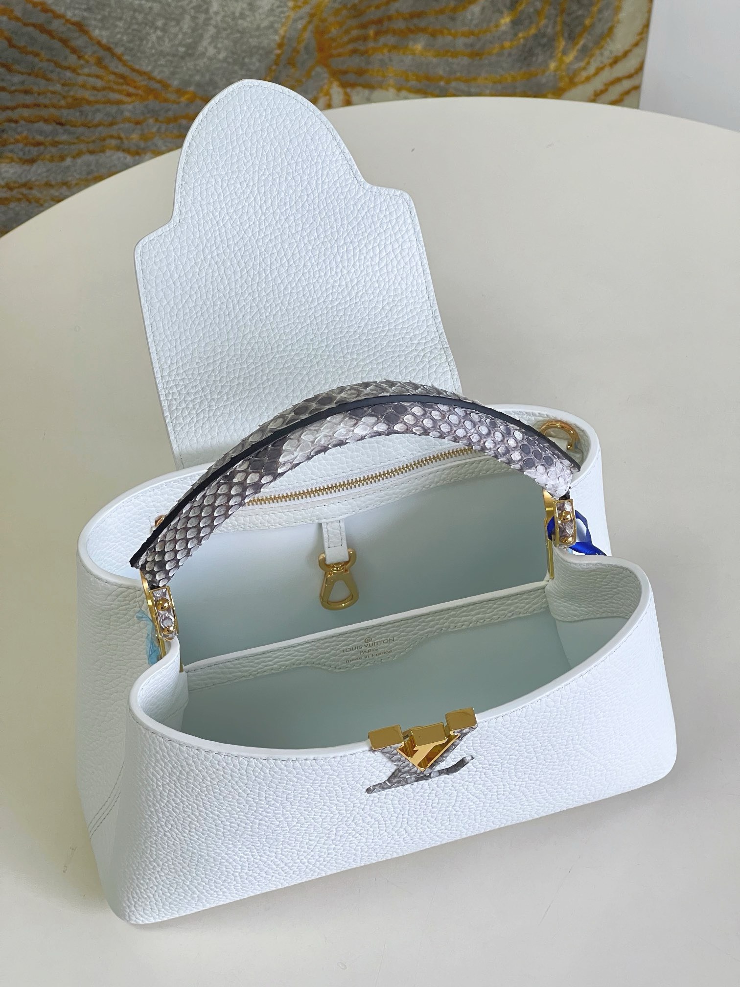 Bagsaaa L0vis Vvtt0n Capucines White - 27cm