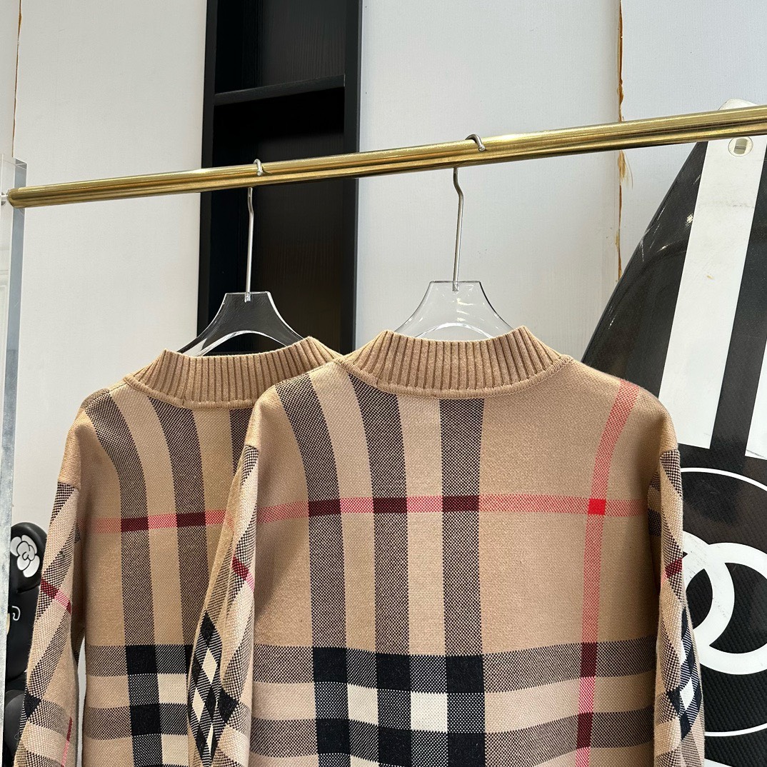 Bagsaaa Bv*b*rry Beige Check Cardigan - Archive Bei
