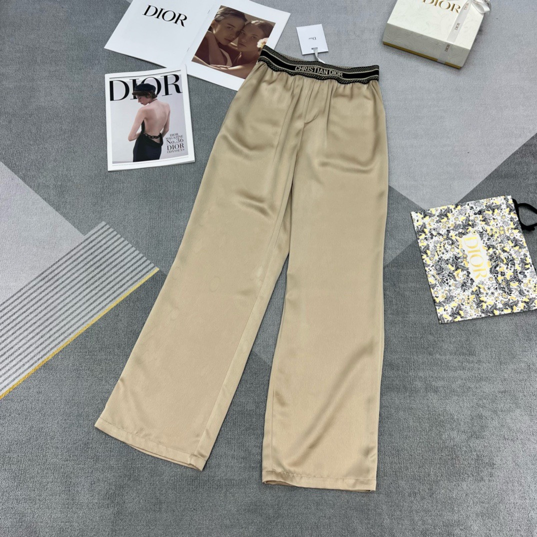 Bagsaaa D10r Silk Beige Pants