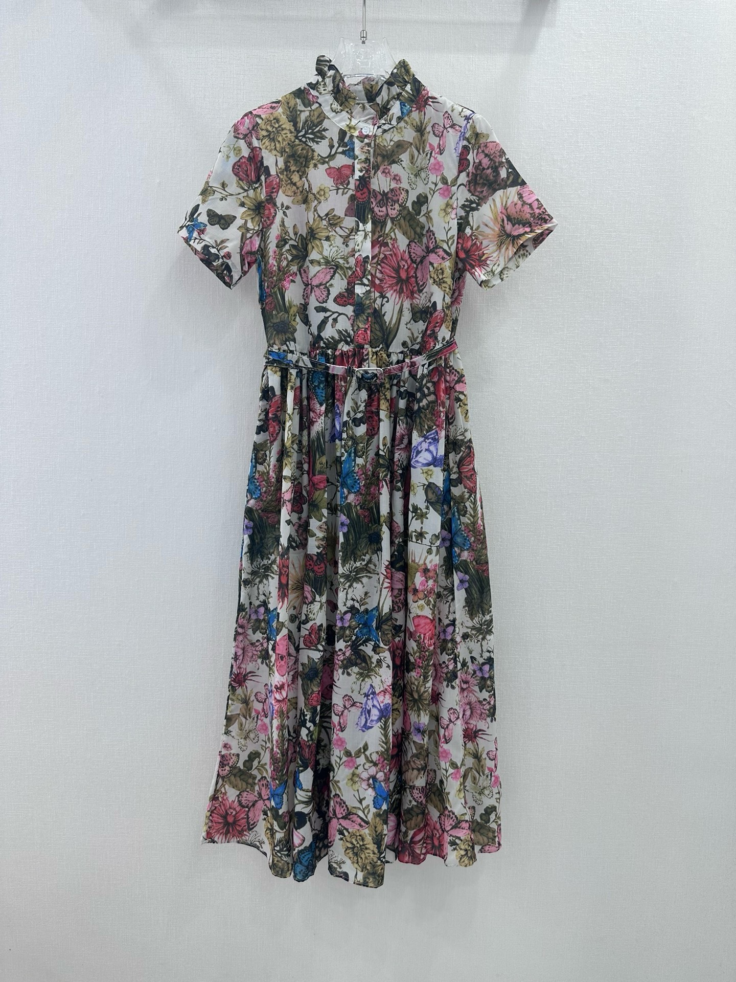Bagsaaa D10r Flower Shirt Dress