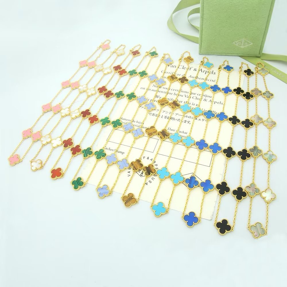 Bagsaaa V*n Cl**f & Arp*1s Alhambra Necklace, 10 motifs 