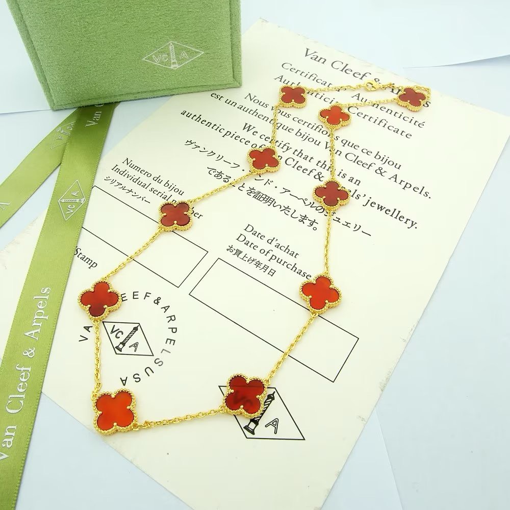 Bagsaaa V*n Cl**f & Arp*1s Alhambra Necklace, 10 motifs
