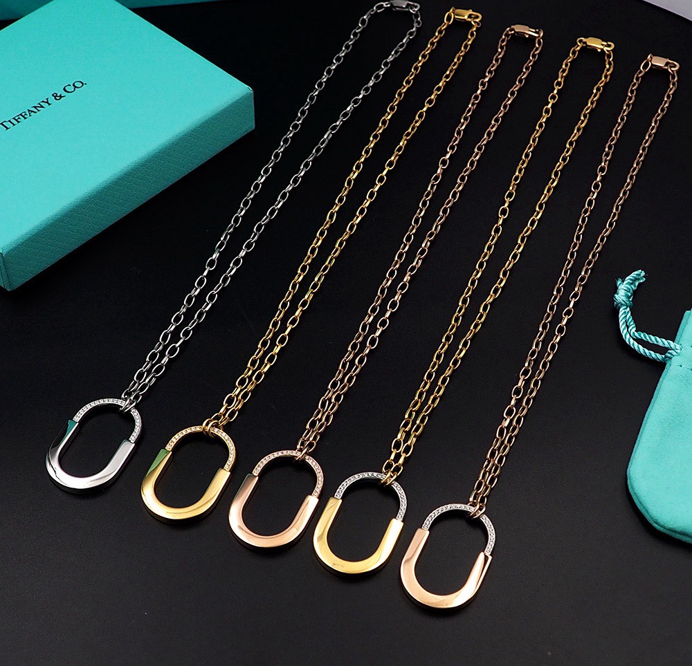 Bagsaaa T*f*ny&Co Lock Necklace