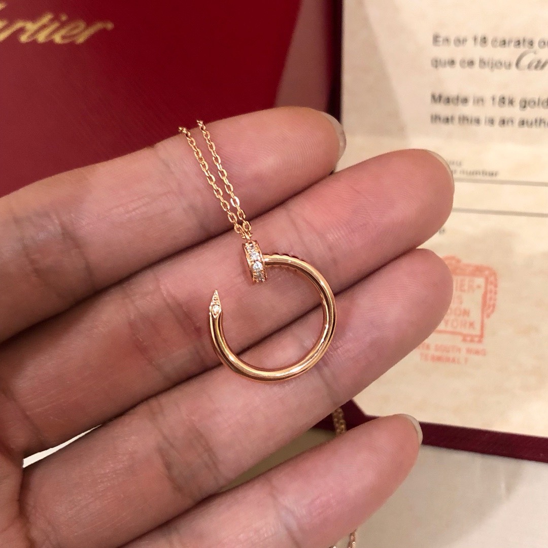 Bagsaaa Ca*t1er Juste Un Clou With D1am0nd Necklace
